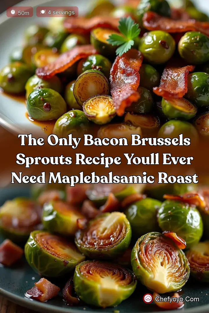 The Only Bacon Brussels Sprouts Recipe Youll Ever Need MapleBalsamic Roast