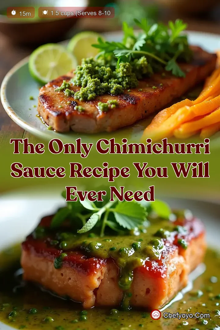 The Only Chimichurri Sauce Recipe You Will Ever Need