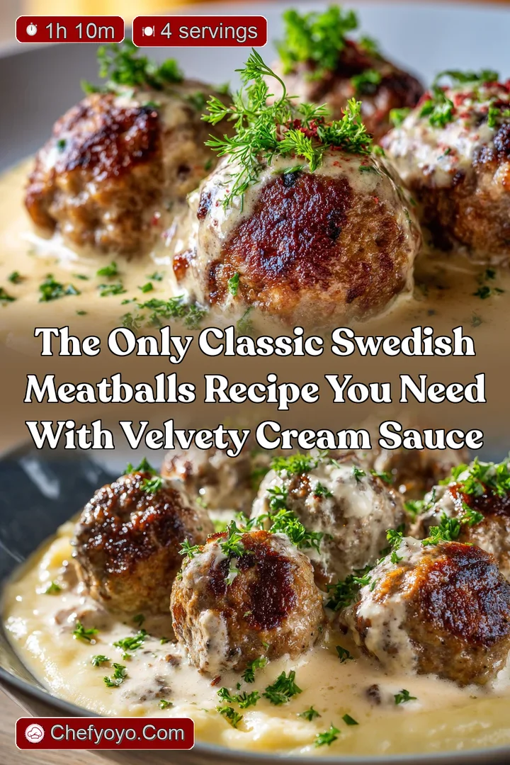 The Only Classic Swedish Meatballs Recipe You Need with Velvety Cream Sauce