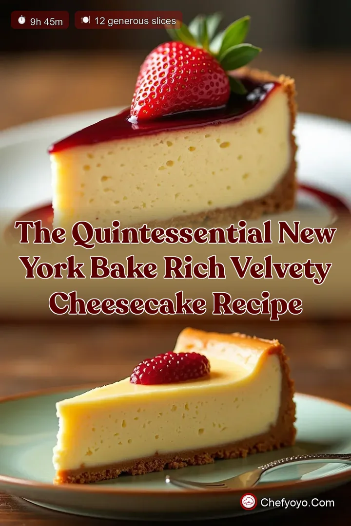The Quintessential New York Bake Rich Velvety Cheesecake Recipe