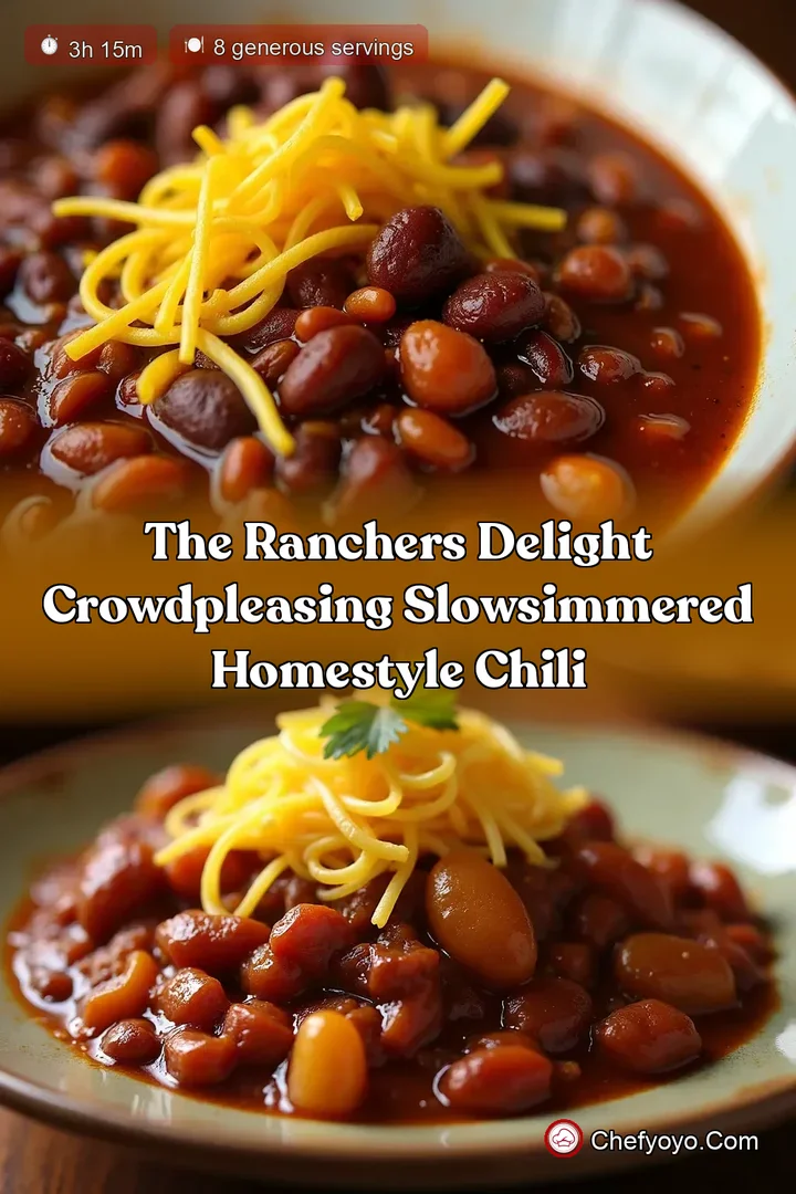 The Ranchers Delight CrowdPleasing SlowSimmered Homestyle Chili