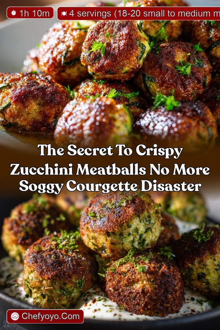 The Secret to Crispy Zucchini Meatballs No More Soggy Courgette Disaster