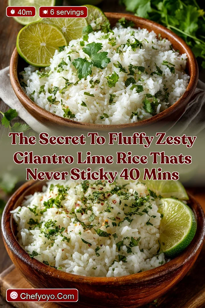 The Secret to Fluffy Zesty Cilantro Lime Rice Thats Never Sticky 40 Mins