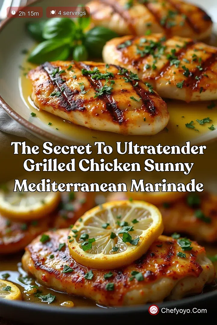 The Secret to UltraTender Grilled Chicken Sunny Mediterranean Marinade