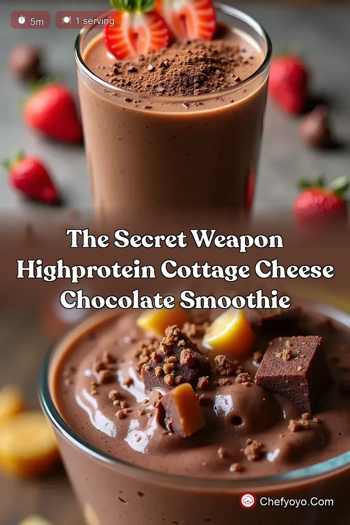 The Secret Weapon HighProtein Cottage Cheese Chocolate Smoothie