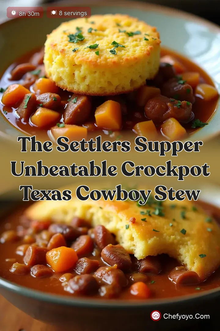 The Settlers Supper Unbeatable Crockpot Texas Cowboy Stew