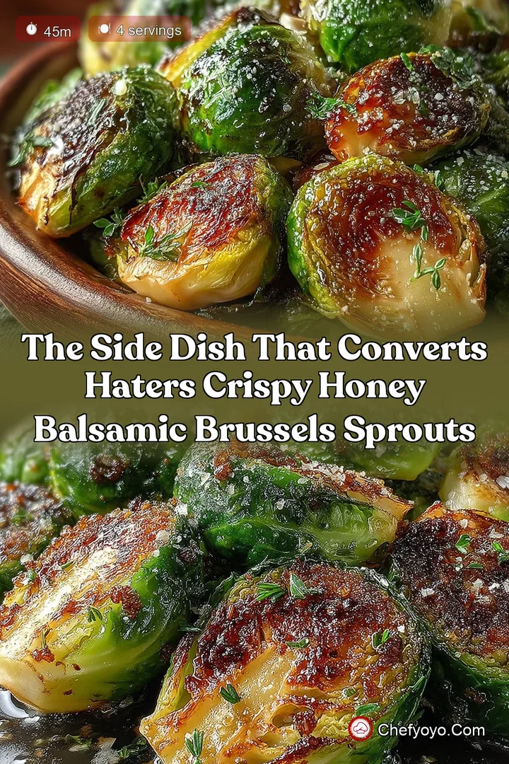 The Side Dish That Converts Haters Crispy Honey Balsamic Brussels Sprouts