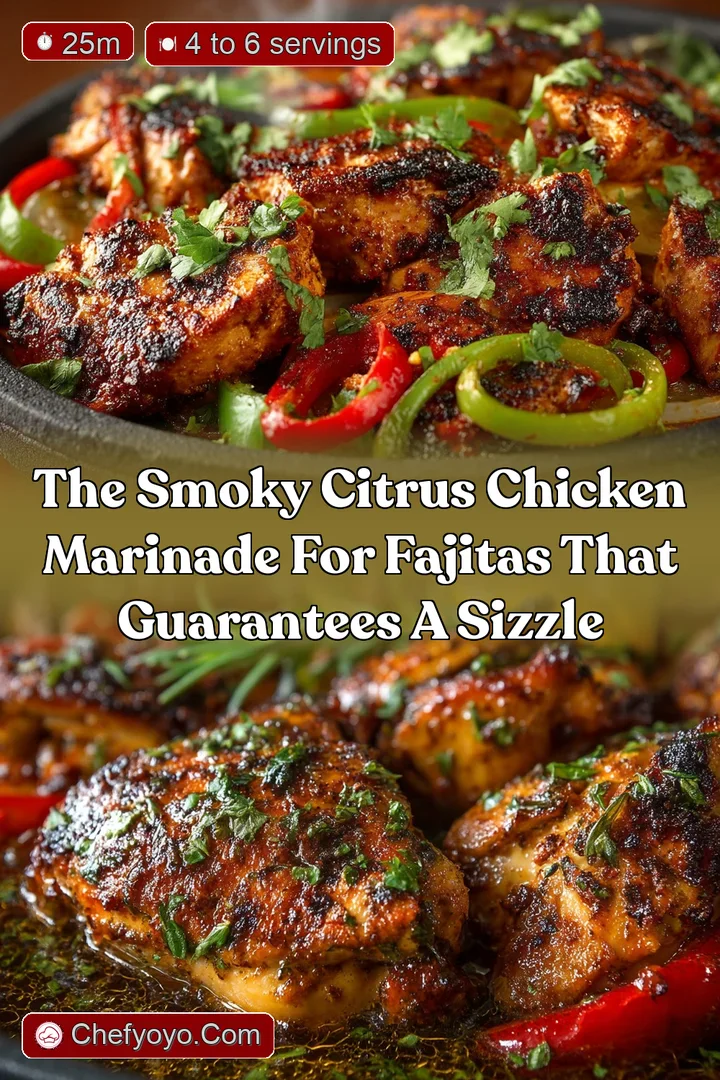 The Smoky Citrus Chicken Marinade for Fajitas That Guarantees a Sizzle