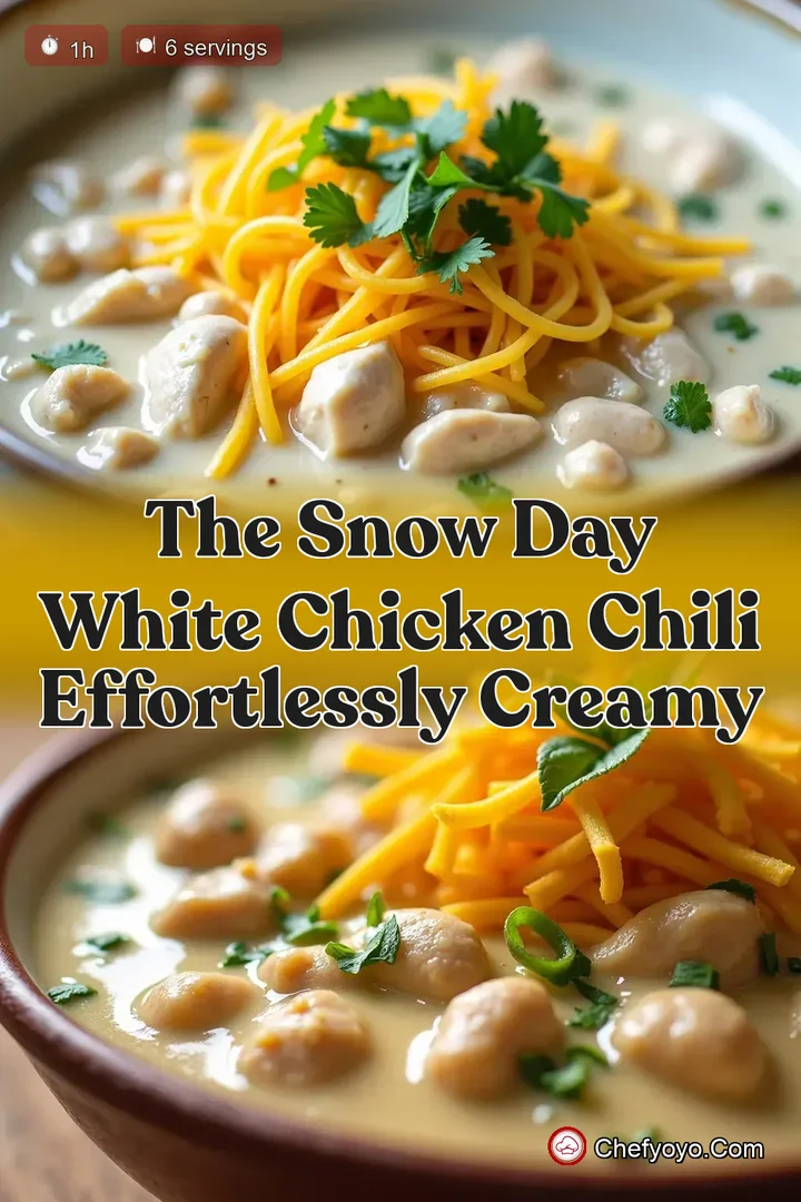 The Snow Day White Chicken Chili Effortlessly Creamy