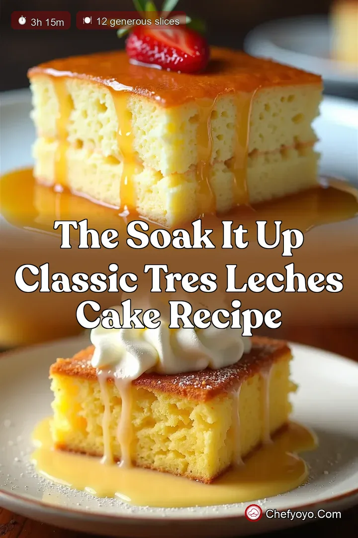 The Soak It Up Classic Tres Leches Cake Recipe