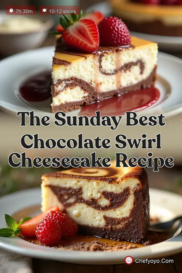 The Sunday Best Chocolate Swirl Cheesecake Recipe