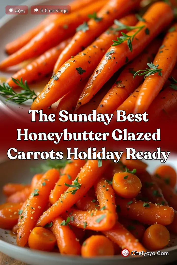 The Sunday Best HoneyButter Glazed Carrots Holiday Ready