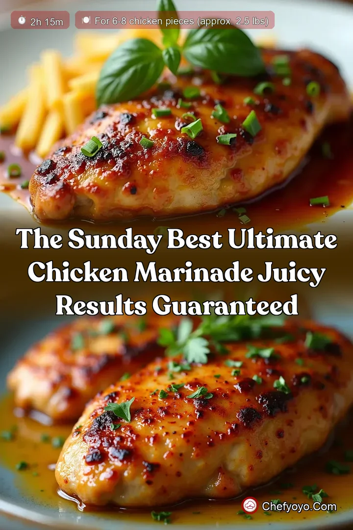 The Sunday Best Ultimate Chicken Marinade Juicy Results Guaranteed