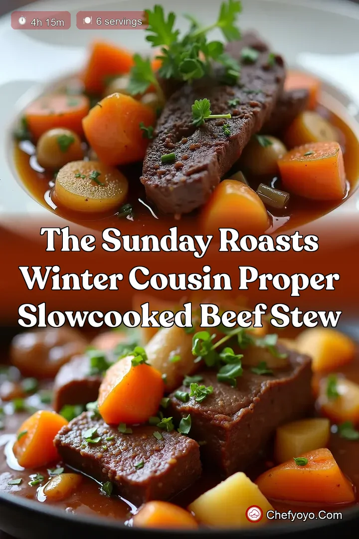 The Sunday Roasts Winter Cousin Proper SlowCooked Beef Stew