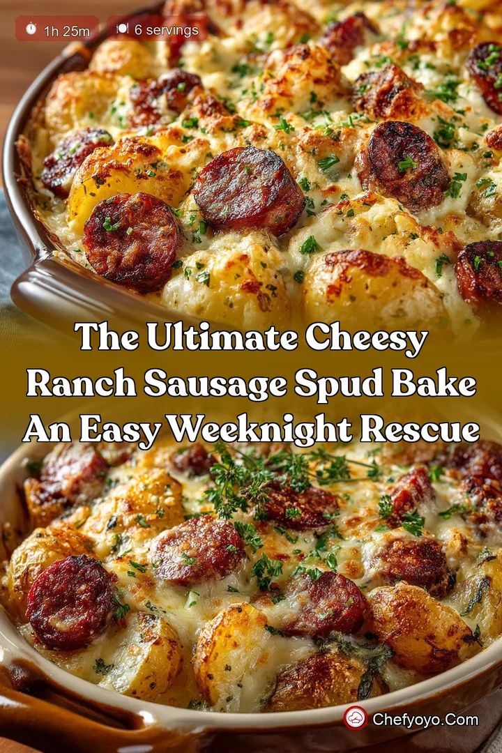 The Ultimate Cheesy Ranch Sausage Spud Bake An Easy Weeknight Rescue