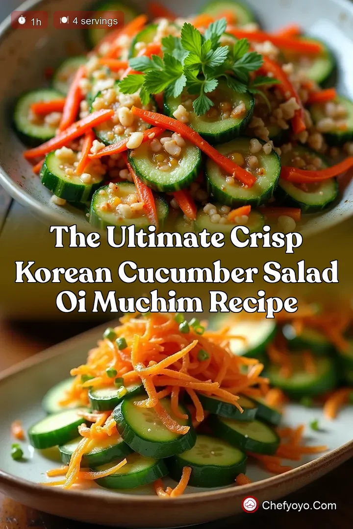 The Ultimate Crisp Korean Cucumber Salad Oi Muchim Recipe