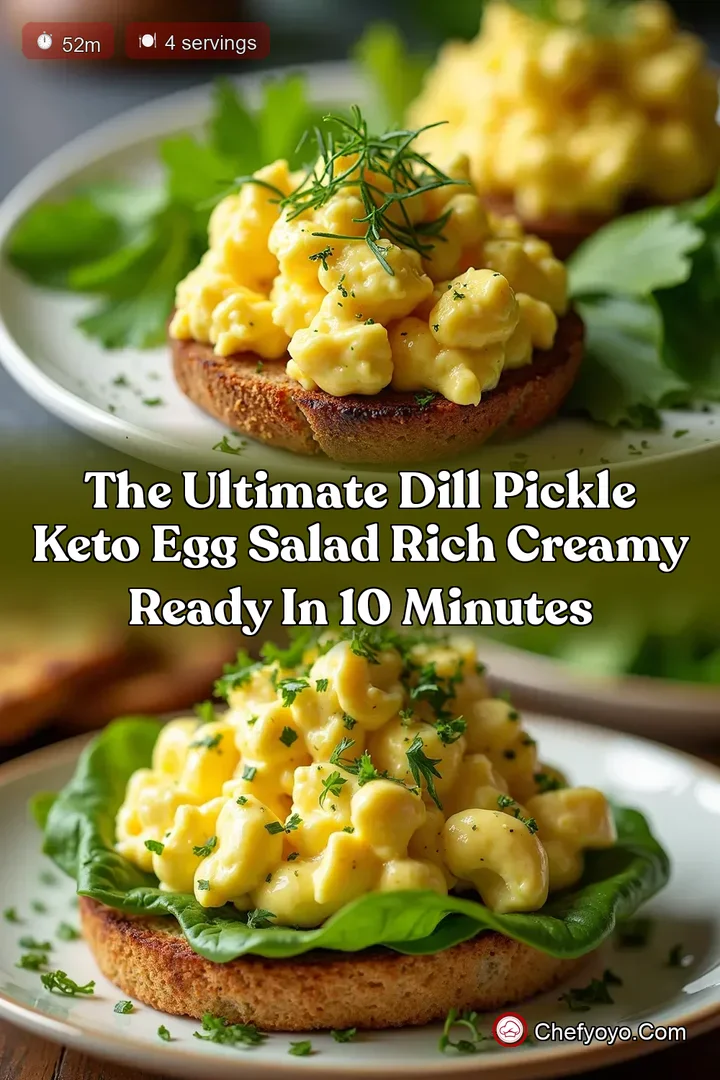 The Ultimate Dill Pickle Keto Egg Salad Rich Creamy Ready in 10 Minutes