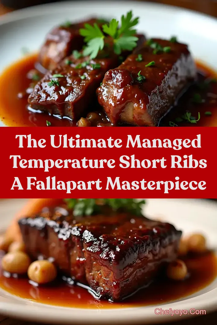 The Ultimate Managed Temperature Short Ribs A FallApart Masterpiece