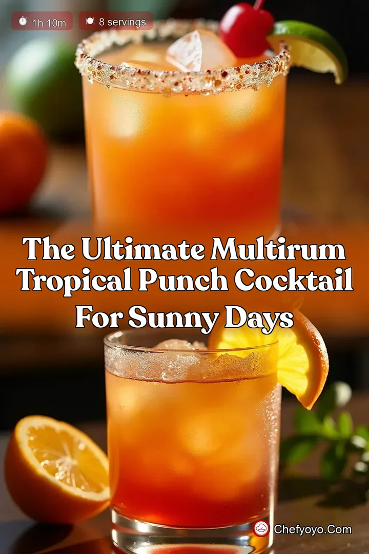 The Ultimate MultiRum Tropical Punch Cocktail for Sunny Days