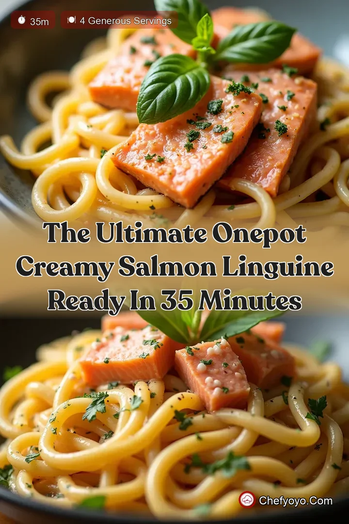The Ultimate OnePot Creamy Salmon Linguine Ready in 35 Minutes