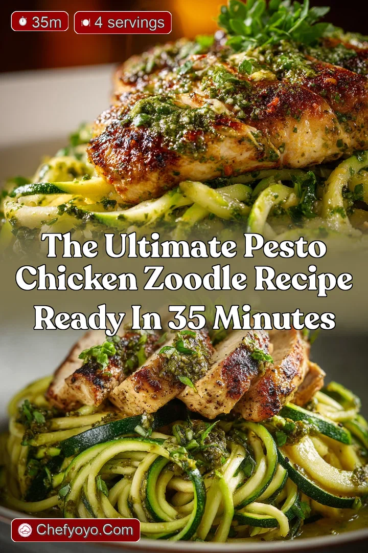 The Ultimate Pesto Chicken Zoodle Recipe Ready in 35 Minutes