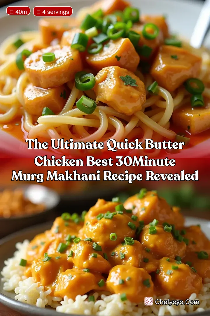 The Ultimate Quick Butter Chicken Best 30Minute Murg Makhani Recipe Revealed