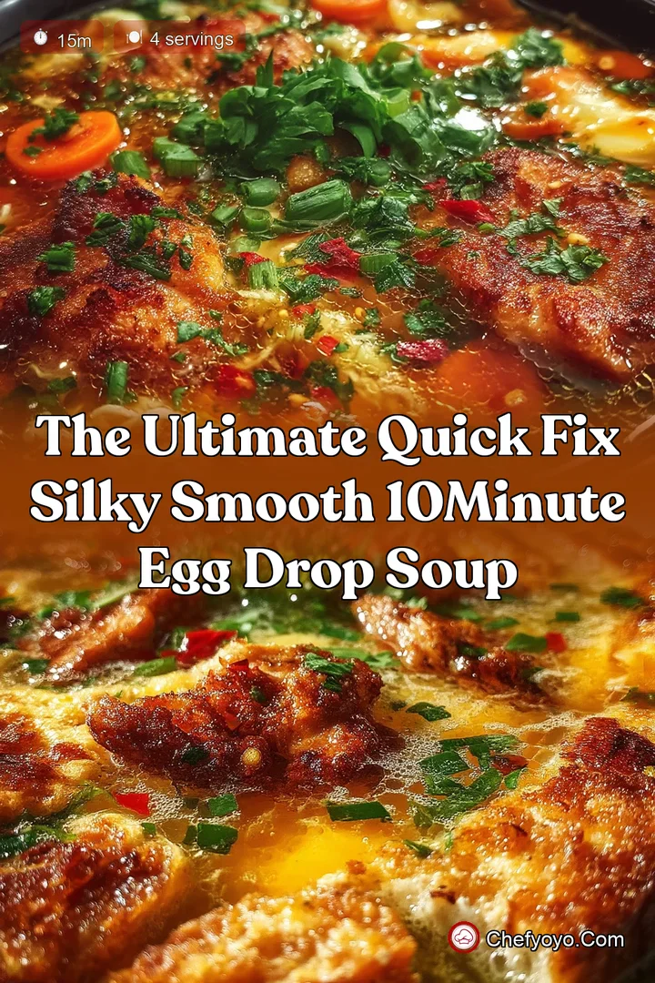 The Ultimate Quick Fix Silky Smooth 10Minute Egg Drop Soup