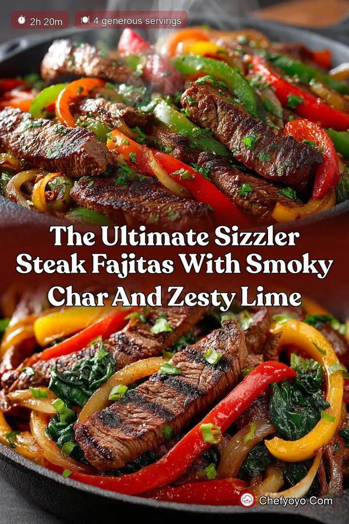 The Ultimate Sizzler Steak Fajitas with Smoky Char and Zesty Lime