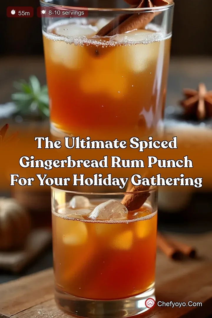 The Ultimate Spiced Gingerbread Rum Punch for Your Holiday Gathering