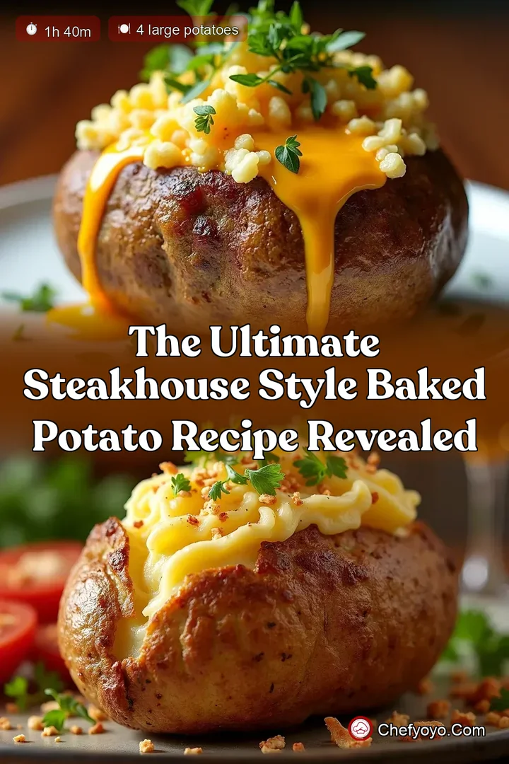 The Ultimate Steakhouse Style Baked Potato Recipe Revealed