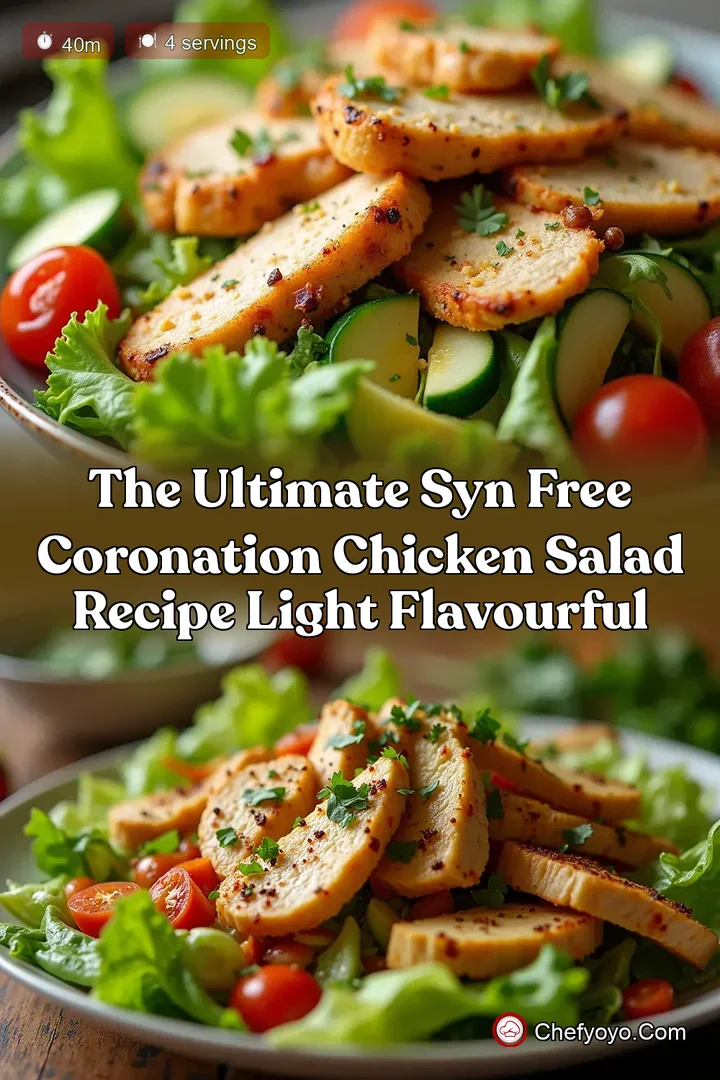 The Ultimate Syn Free Coronation Chicken Salad Recipe Light Flavourful