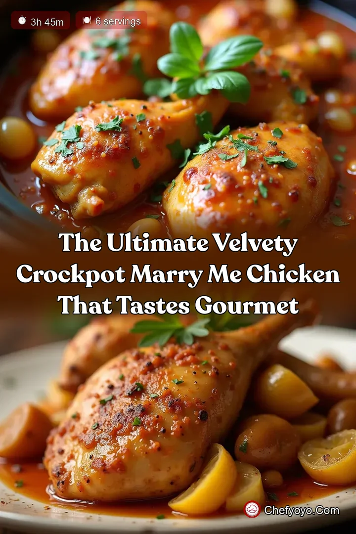 The Ultimate Velvety Crockpot Marry Me Chicken That Tastes Gourmet