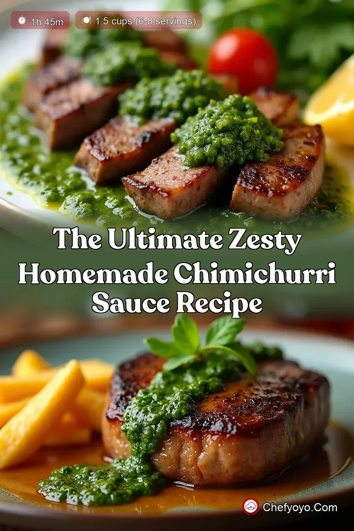 The Ultimate Zesty Homemade Chimichurri Sauce Recipe