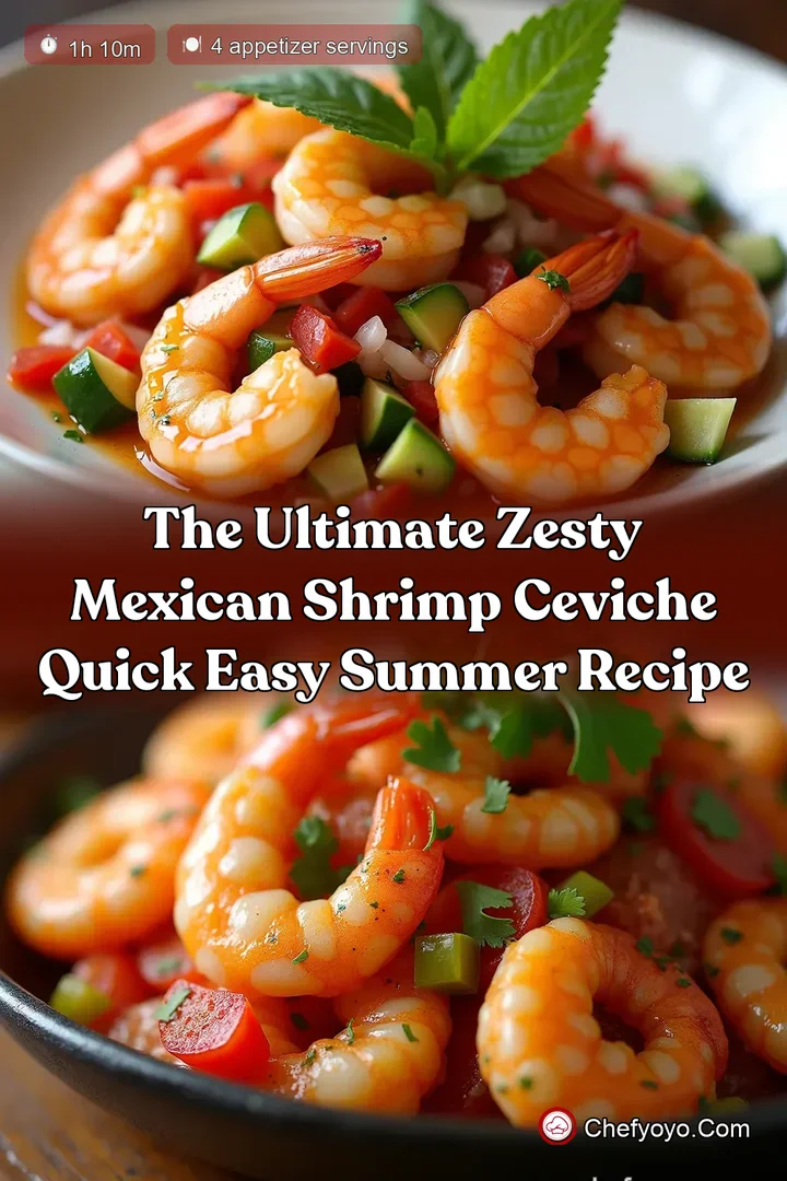 The Ultimate Zesty Mexican Shrimp Ceviche Quick Easy Summer Recipe
