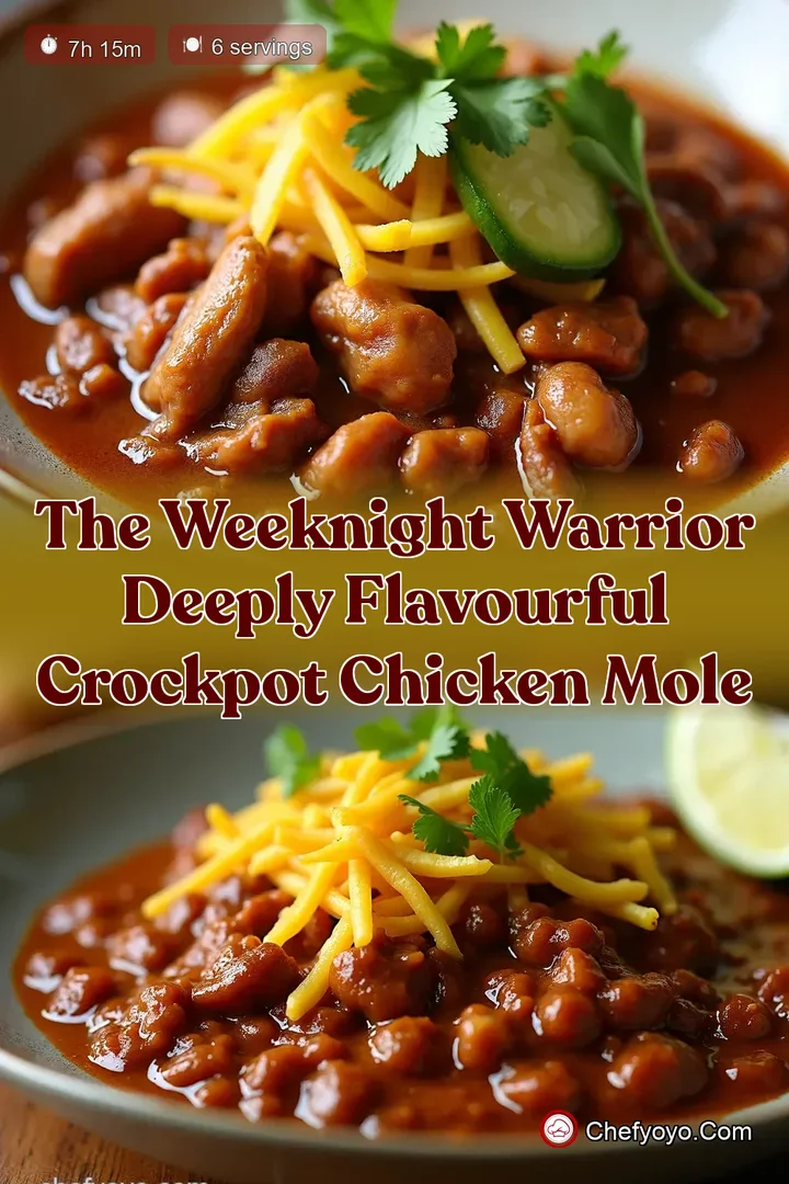 The Weeknight Warrior Deeply Flavourful Crockpot Chicken Mole