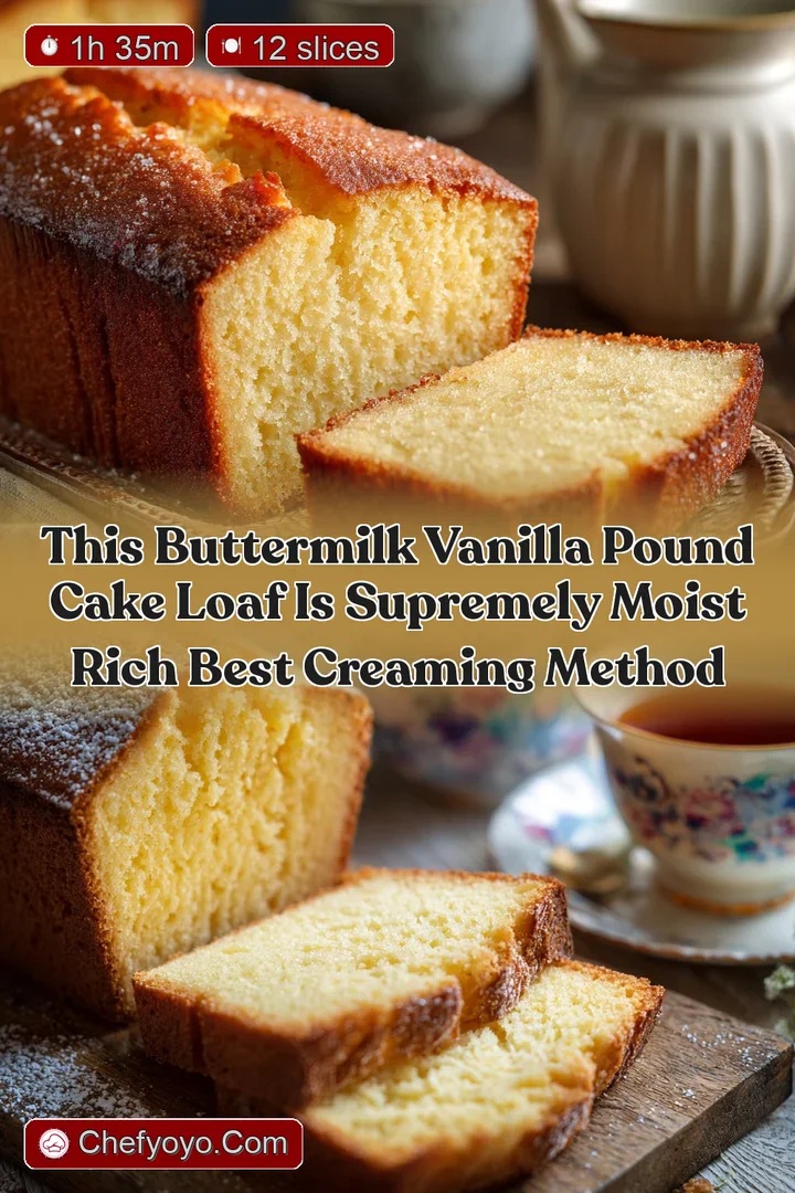 This Buttermilk Vanilla Pound Cake Loaf is Supremely Moist Rich Best Creaming Method