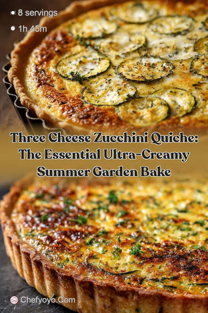 Three Cheese Zucchini Quiche: The Essential Ultra-Creamy Summer Garden Bake