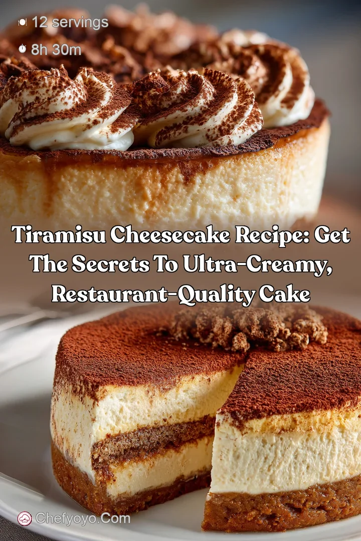 Tiramisu Cheesecake Recipe: Get the Secrets to Ultra-Creamy Restaurant-Quality Cake