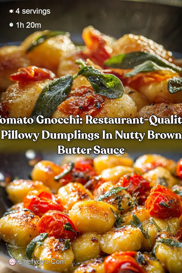 Tomato Gnocchi: Restaurant-Quality Pillowy Dumplings in Nutty Brown Butter Sauce