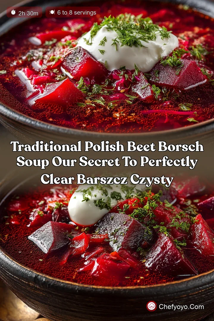 Traditional Polish Beet Borsch Soup Our Secret to Perfectly Clear Barszcz Czysty