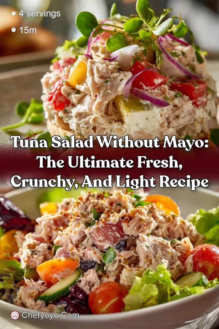 Tuna Salad without Mayo: The Ultimate Fresh Crunchy and Light Recipe