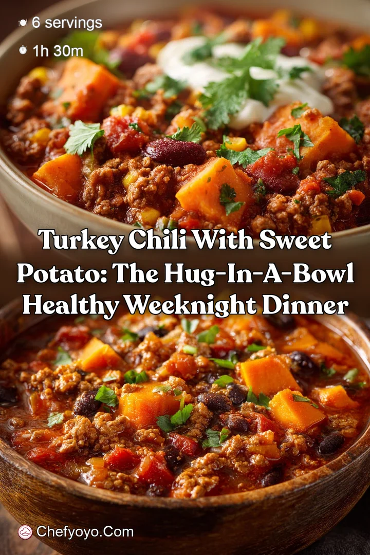 Turkey Chili with Sweet Potato: The Hug-in-a-Bowl Healthy Weeknight Dinner