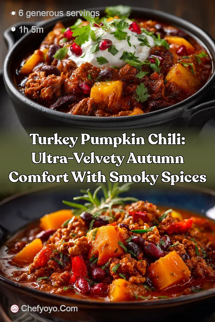 Turkey Pumpkin Chili: Ultra-Velvety Autumn Comfort with Smoky Spices