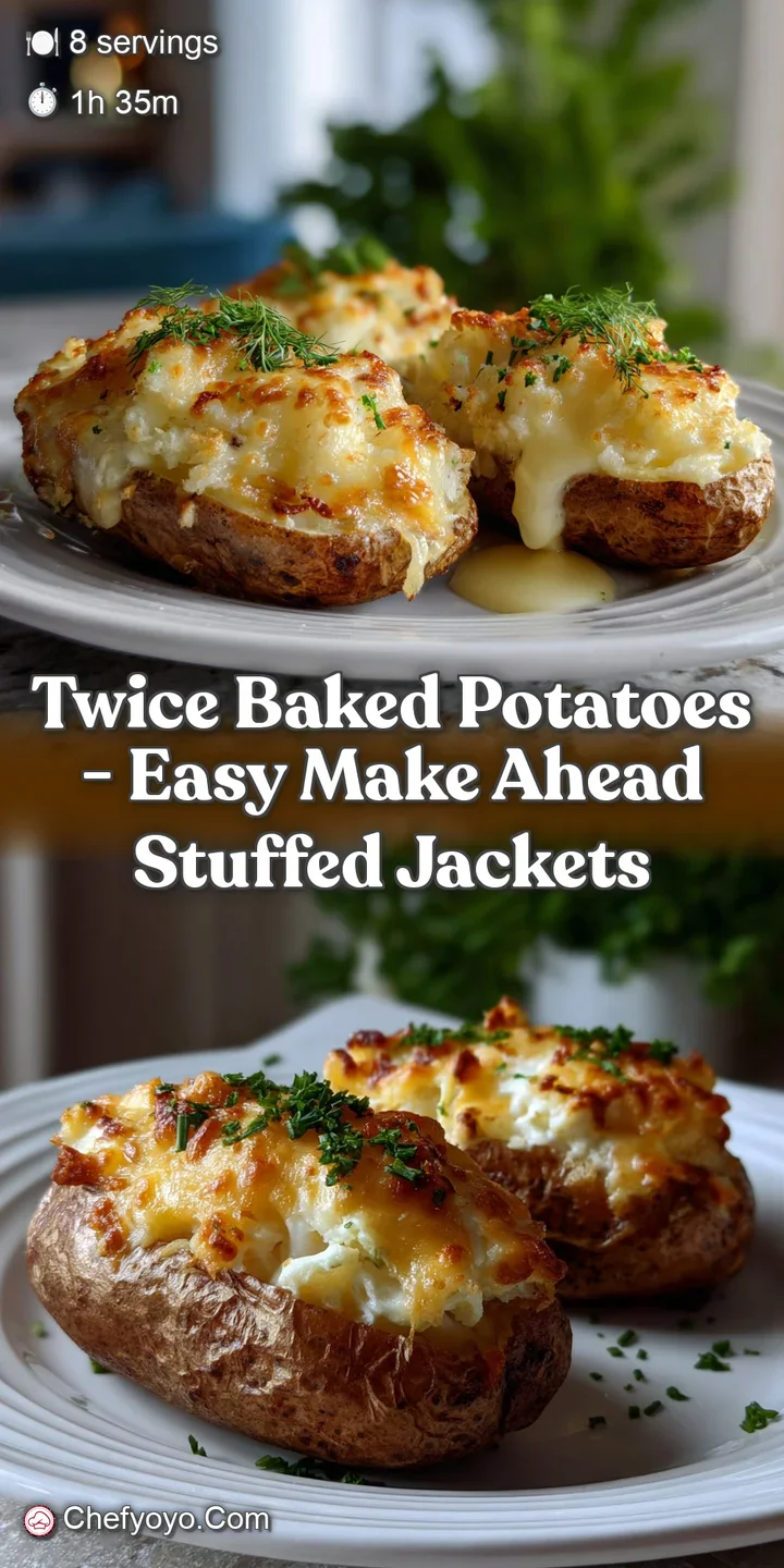 Close-up of a twice-baked potato, showing the bubbly, melted cheese, the fluffy interior, and the perfectly crisp, texture...