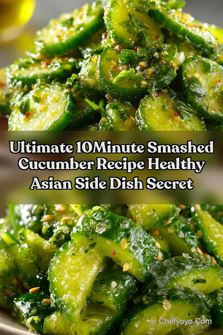 Ultimate 10Minute Smashed Cucumber Recipe Healthy Asian Side Dish Secret