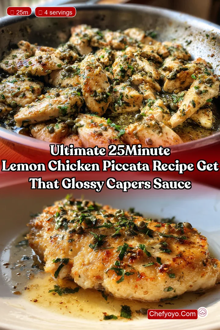 Ultimate 25Minute Lemon Chicken Piccata Recipe Get That Glossy Capers Sauce