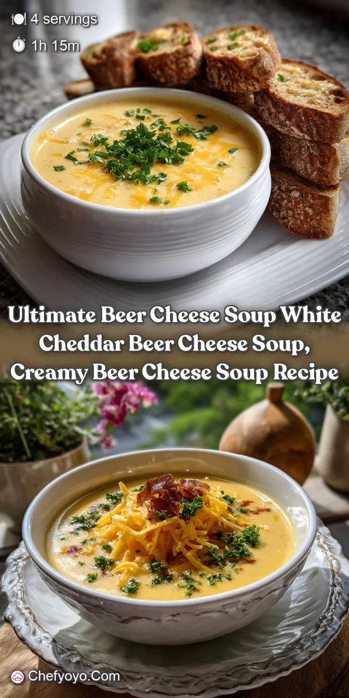 Ultimate Beer Cheese Soup White Cheddar Beer Cheese Soup Creamy Beer Cheese Soup Recipe