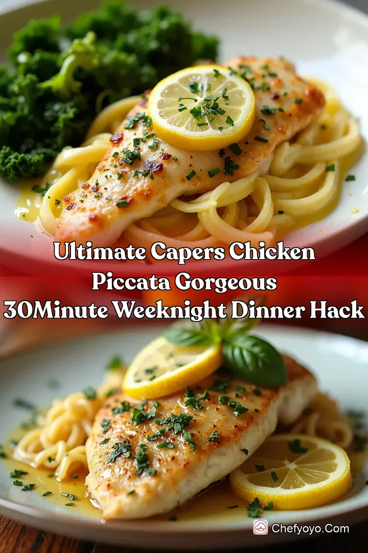Ultimate Capers Chicken Piccata Gorgeous 30Minute Weeknight Dinner Hack