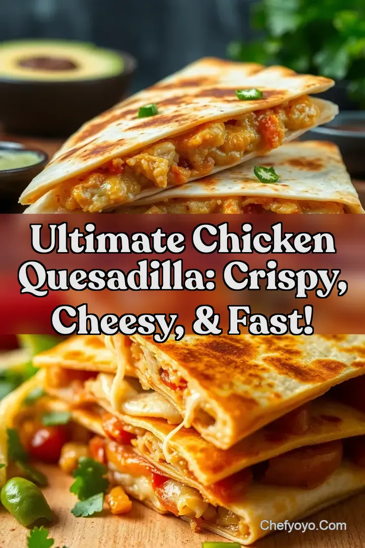 Ultimate Chicken Quesadilla: Crispy Cheesy & Fast!