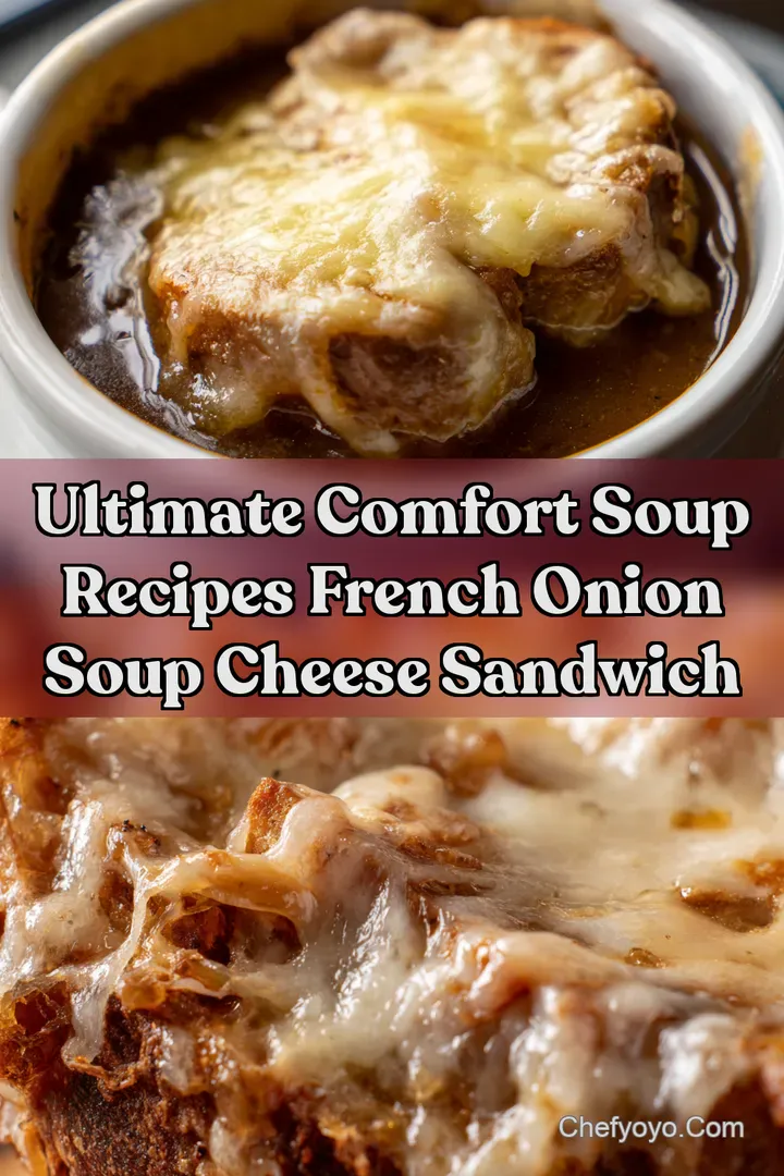 Ultimate Comfort Soup Recipes French Onion Soup Cheese Sandwich
